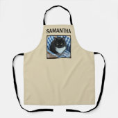 Naar de beste kattenmoeder ooit aangepaste foto en schort (Voorkant)