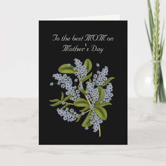 Naar de beste mam op Moederdag Kaart (Voorkant)
