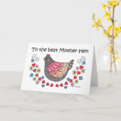 Naar de beste moeder Hen Moederdag moeder verjaard Kaart (Gele Bloem)