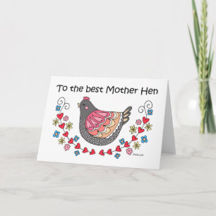 Naar de beste moeder Hen Moederdag moeder verjaard Kaart