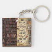 Naar de bibliotheek ga ik sleutelhanger (Achterkant)