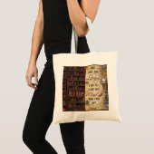 Naar de bibliotheek ga ik tote bag (Voorkant (product))