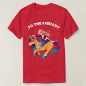 Naar de bibliotheek t-shirt (Design voorkant)