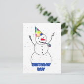 Naar de Birthday Boy! Briefkaart (Staand voorkant)