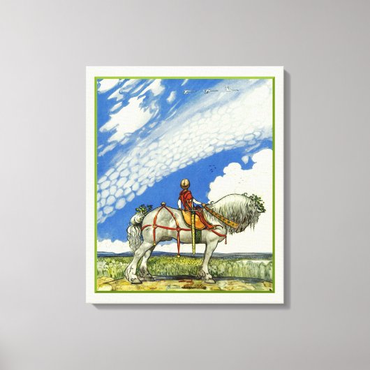 Naar de Brede Wereld John Bauer Canvas Afdruk (Voorkant)