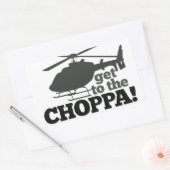Naar de Choppa Rechthoekige Sticker (Envelop)