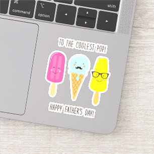 Naar de coolste Pop - Vaderdag Sticker
