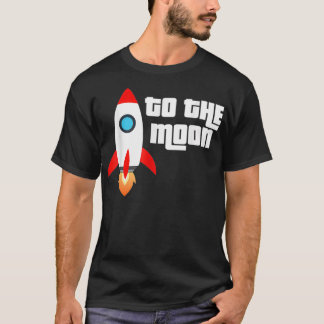 naar de crypto van de Moon Rocket Trading Stock Tr T-shirt