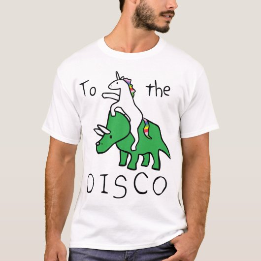 Naar de disco t-shirt (Voorkant)