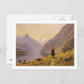 Naar de Fjord lopen Briefkaart (Voorkant / Achterkant)