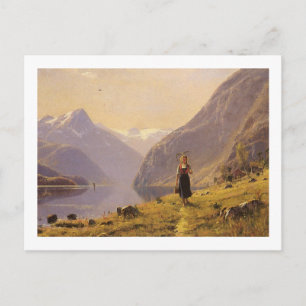 Naar de Fjord lopen Briefkaart