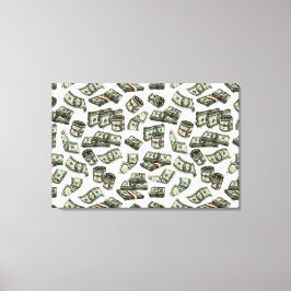 Naar de Geld Canvas Print