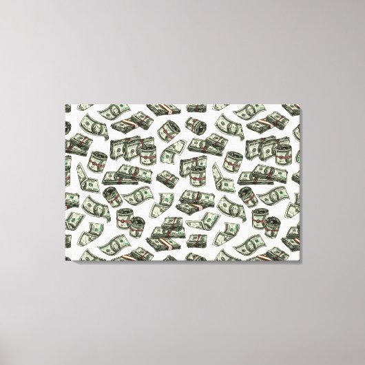 Naar de Geld Canvas Print (Voorkant)