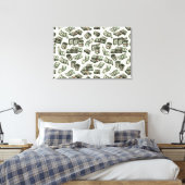 Naar de Geld Canvas Print (Insitu (Slaapkamer))