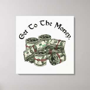 Naar de Geld Canvas Print