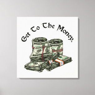 Naar de Geld Canvas Print