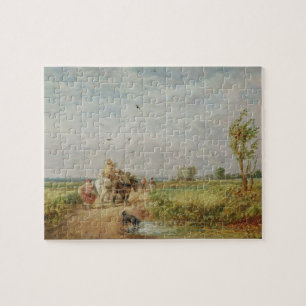 Naar de Hayfield, 1853 (olie op karton) Legpuzzel