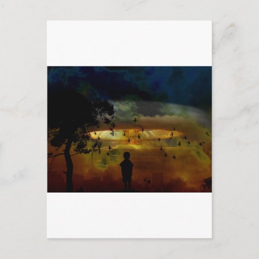 Naar de hel briefkaart (Voorkant)