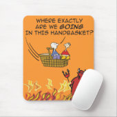 Naar de hel in een Handmand Mousepad Muismat (Met muis)
