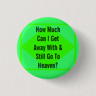 Naar de hemel ronde button 3,2 cm