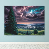 Naar de Horizon Canvas Print (Insitu (Houten vloer))
