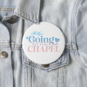 Naar de kapel gaan - Custom Bride Design Ronde Button 4,0 Cm (In situ)