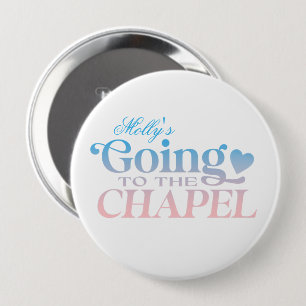 Naar de kapel gaan - Custom Bride Design Ronde Button 4,0 Cm