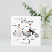 “Naar de Kapel” Save the Date Aankondiging (Staand voorkant)