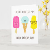 Naar de koudste Pop - Vaderdag Kaart (Gele Bloem)