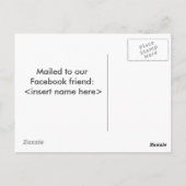 Naar de krankzinnigheid geleid briefkaart (Achterkant)