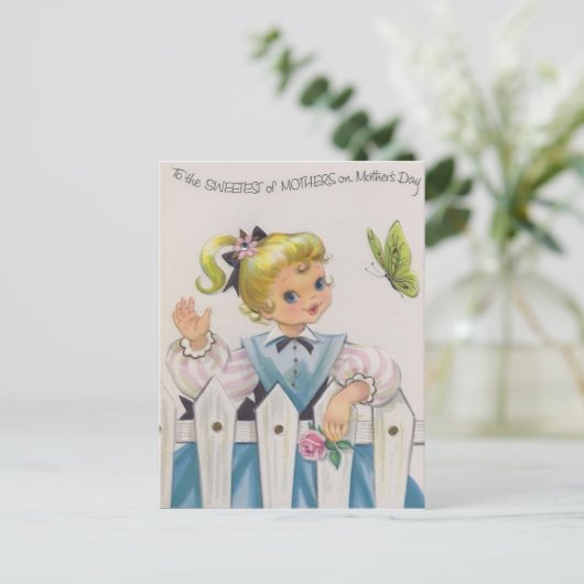 Naar de liefste van moeders briefkaart (Staand voorkant)