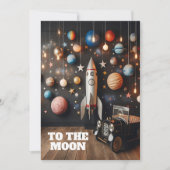 Naar de maan 1e verjaardag kaart (Voorkant)