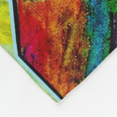 Naar de maan en naar achteren fleece deken (Hoek)