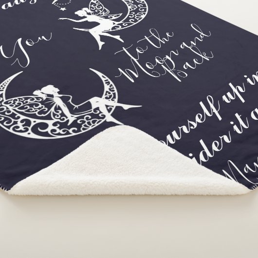 Naar de maan en naar achteren sherpa deken (3/4)