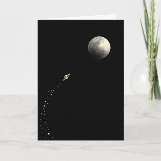 Naar de maan kaart (Voorkant)