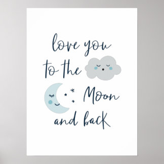 Naar de maan poster
