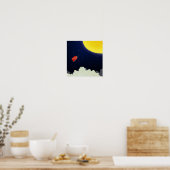 Naar de maan poster (Keuken)