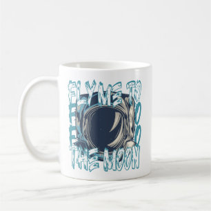 Naar de maan vliegen koffiemok