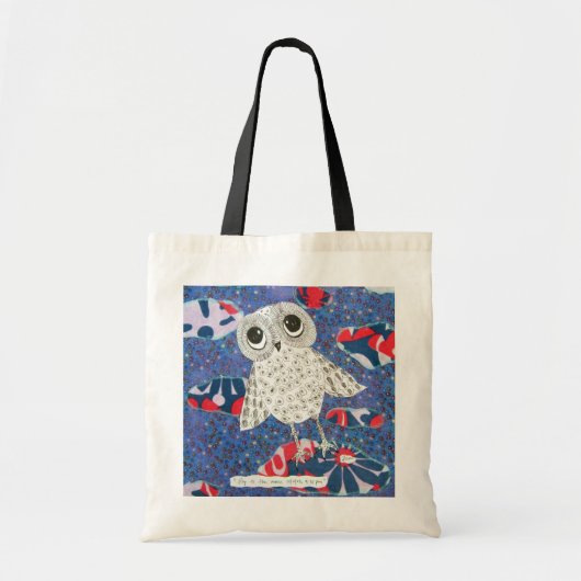 Naar de maan vliegen tote bag (Voorkant)