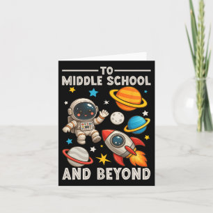 Naar de middelbare school en verder astronaut grap kaart