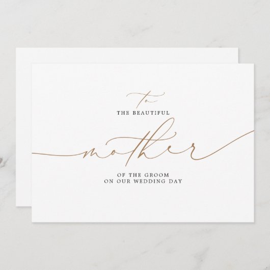 Naar de mooie moeder van de bruiddag (Voorkant / Achterkant)
