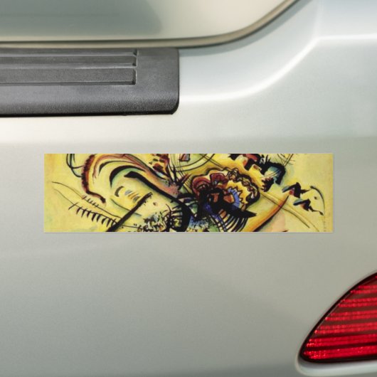 Naar de onbekende stem van Kandinsky Bumpersticker (Op auto)
