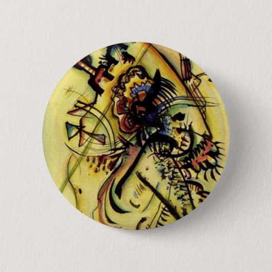 Naar de onbekende stem van Kandinsky Ronde Button 5,7 Cm (Voorkant)