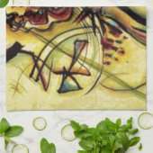 Naar de onbekende stem van Kandinsky Theedoek (Gevouwen)