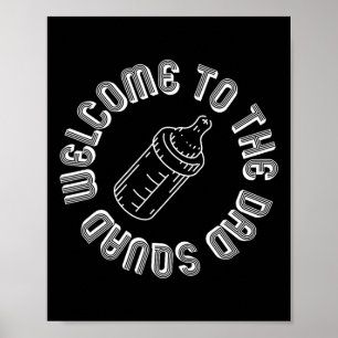 Naar de papa Squad Nieuwe Vaders Dag Poster