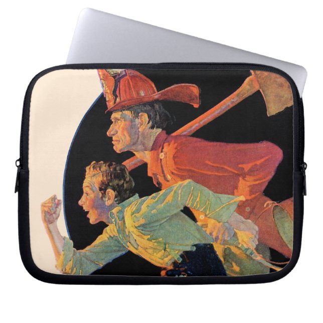 Naar de redding laptop sleeve (Voorkant)