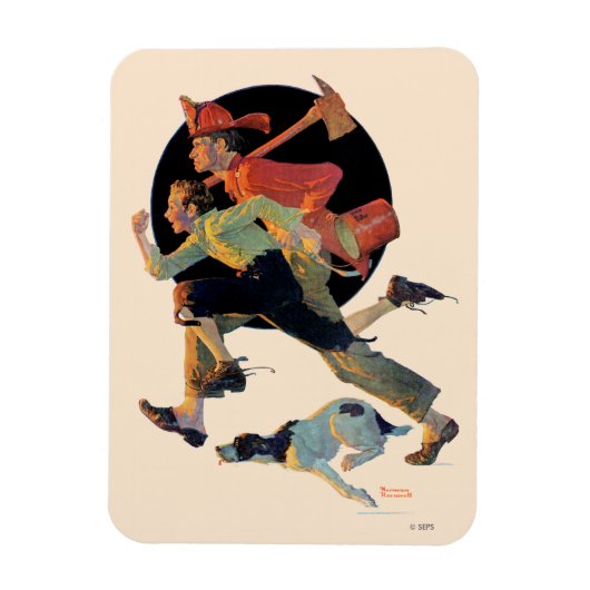 Naar de redding magneet (Verticaal)