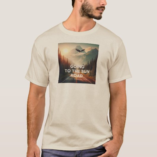 Naar de Sun Road Montana Eagle T-shirt (Voorkant)