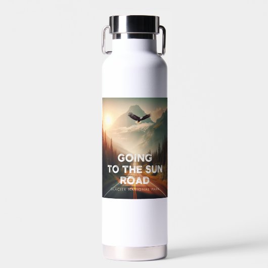 Naar de Sun Road Montana Eagle Waterfles (Voorkant)