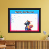 Naar de toekomst stappen canvas afdruk (Insitu (Woonkamer))